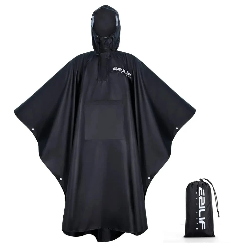 PONCHO DE PLUIE MILITAIRE 3-EN-1 — IMPERMÉABLE • RIPSTOP LÉGER • ABRI / BÂCHE / SAC DE COUCHAGE — IDÉAL RANDO • CAMPING • MOTO • VOYAGE
