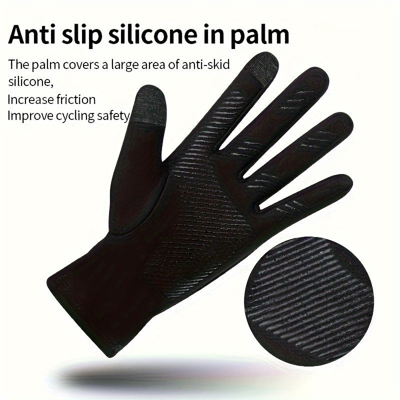PAIRE DE GANTS IMPERMÉABLES TACTILES — ÉCRAN TACTILE • COUPE-VENT • ANTI-DÉRAPANT