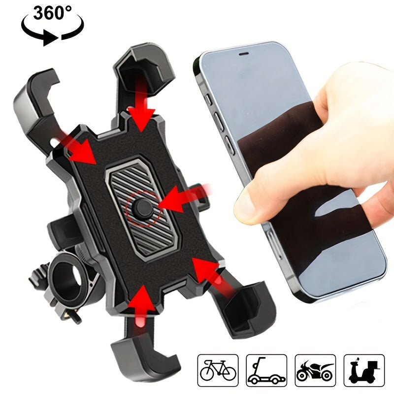📱 SUPPORT TÉLÉPHONE ANTICHOC — FIXATION SÉCURISÉE — NOIR