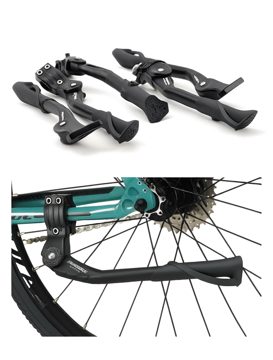 Béquille Vélo JSHOUBIKE — Réglable 24-29” — Alliage Aluminium Léger & Solide — Compatible VTT, VAE, Pliant, Neige — Installation Facile