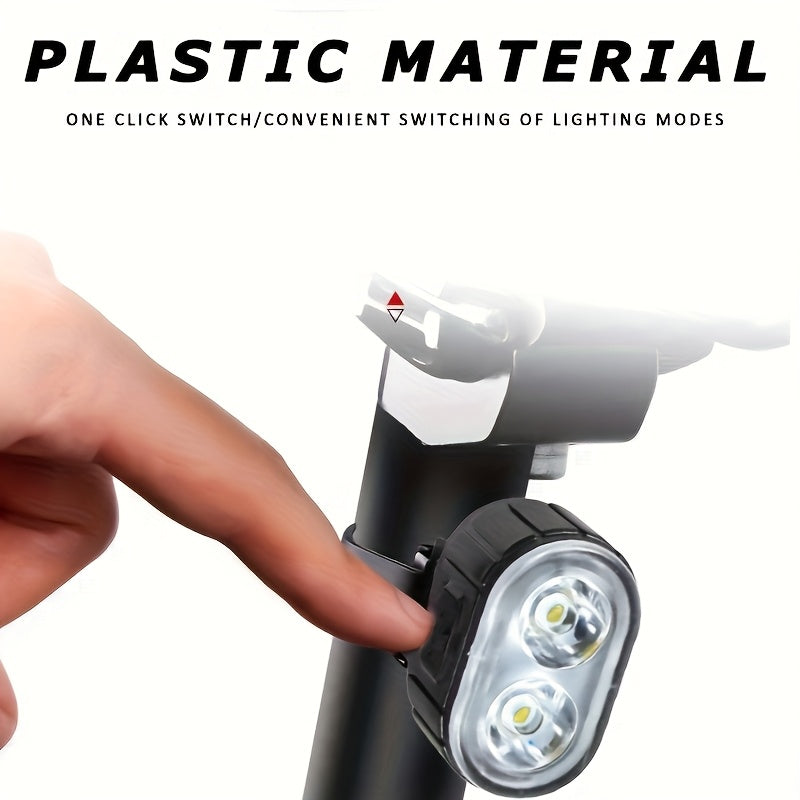 KIT PHARE + FEU ARRIÈRE VÉLO MACROCOSM — USB RECHARGEABLE