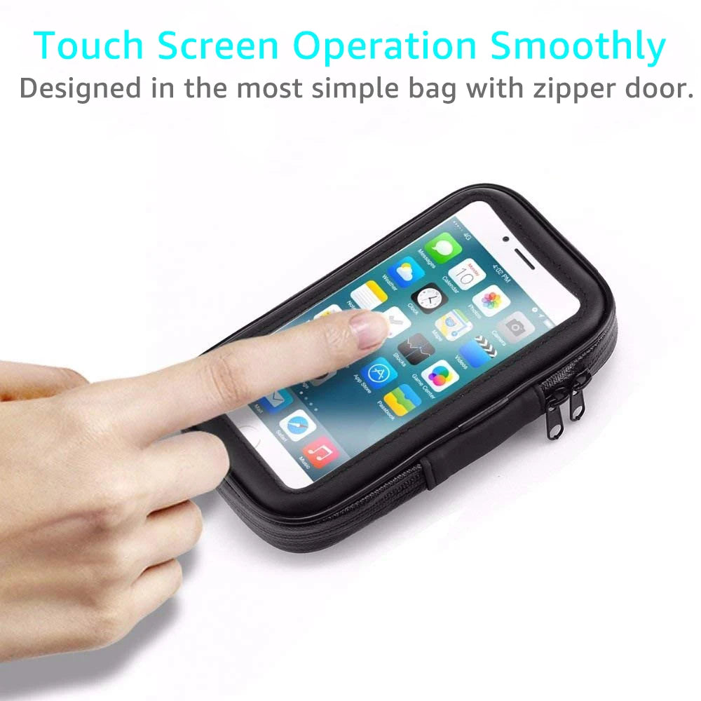 SUPPORT TÉLÉPHONE MOTO/VÉLO UNTOOM C-035-C — AVEC MIROIR RÉTROVISEUR INTÉGRÉ • ÉTANCHE IPX5 • COMPATIBLE 5.5” à 6.3” — IDÉAL VÉLO • VAE