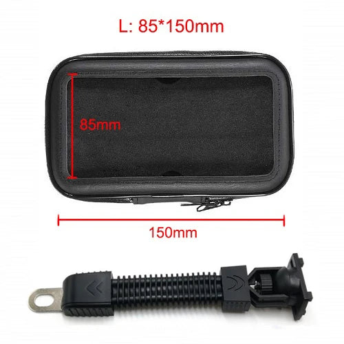 SUPPORT TÉLÉPHONE MOTO/VÉLO UNTOOM C-035-C — AVEC MIROIR RÉTROVISEUR INTÉGRÉ • ÉTANCHE IPX5 • COMPATIBLE 5.5” à 6.3” — IDÉAL VÉLO • VAE