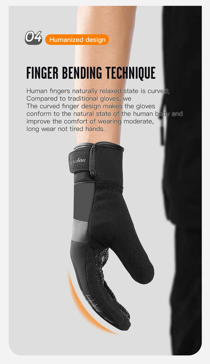 🧤 GANTS CYCLISME HIVER OUTDOOR — ÉCRAN TACTILE • WINDPROOF • WATERPROOF • 3M THINSULATE™