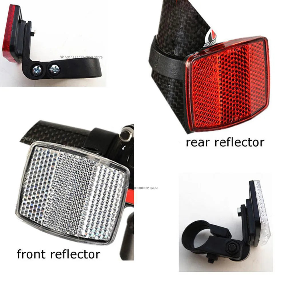 Kit Réflecteurs Vélo Avant & Arrière — Blanc + Rouge