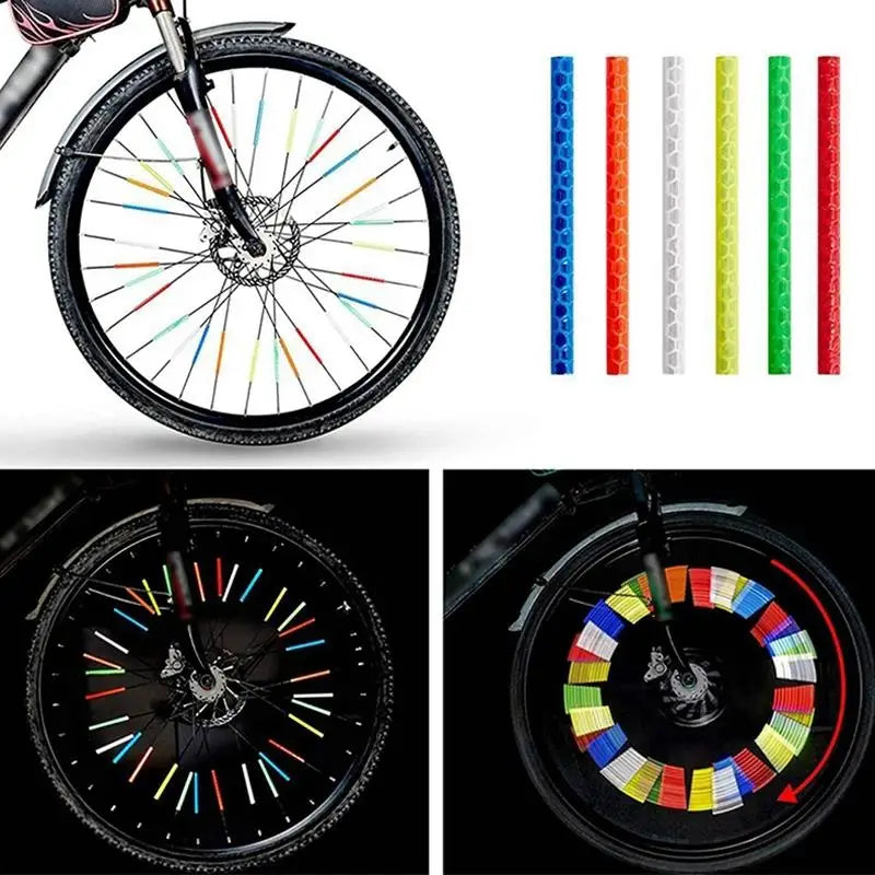 KIT DE STICKERS RÉFLECTEURS POUR RAYONS DE ROUE