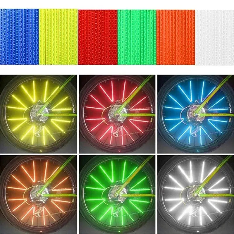 KIT DE STICKERS RÉFLECTEURS POUR RAYONS DE ROUE