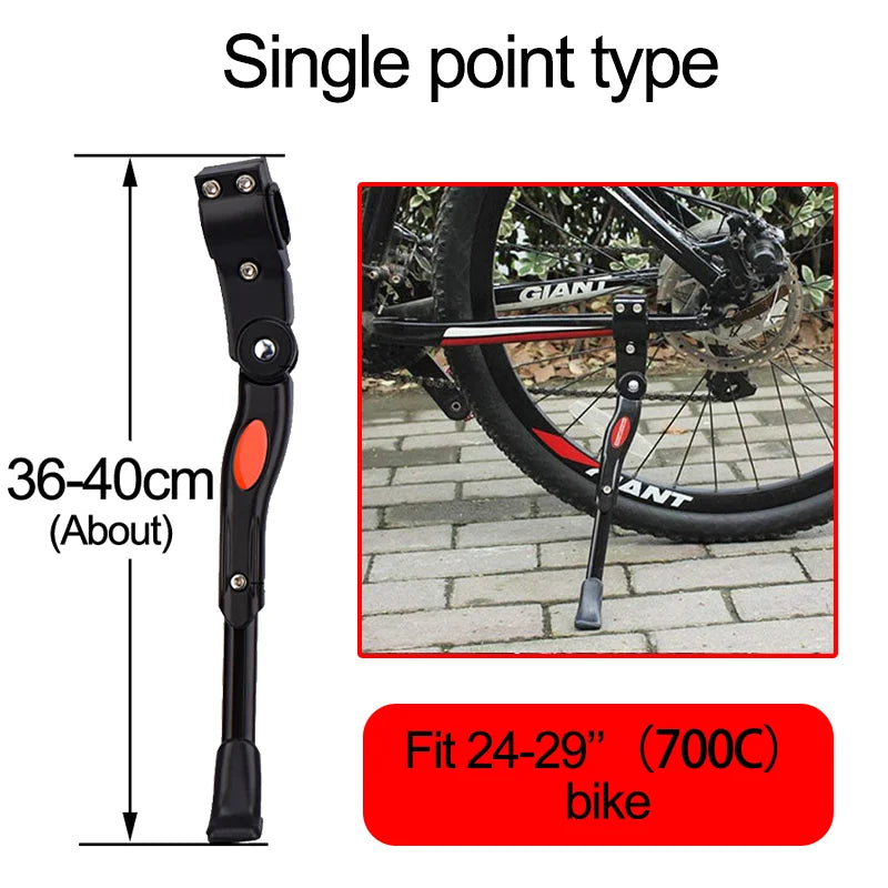 BÉQUILLE VÉLO BUCKLOS — RÉGLABLE 24” à 29” (700C) — IDÉALE VTT • ROUTE • VILLE • VAE