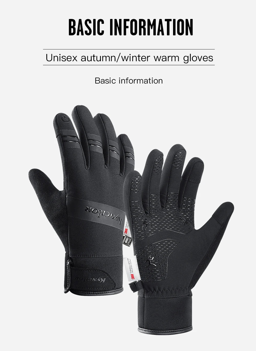 🧤 GANTS CYCLISME HIVER OUTDOOR — ÉCRAN TACTILE • WINDPROOF • WATERPROOF • 3M THINSULATE™