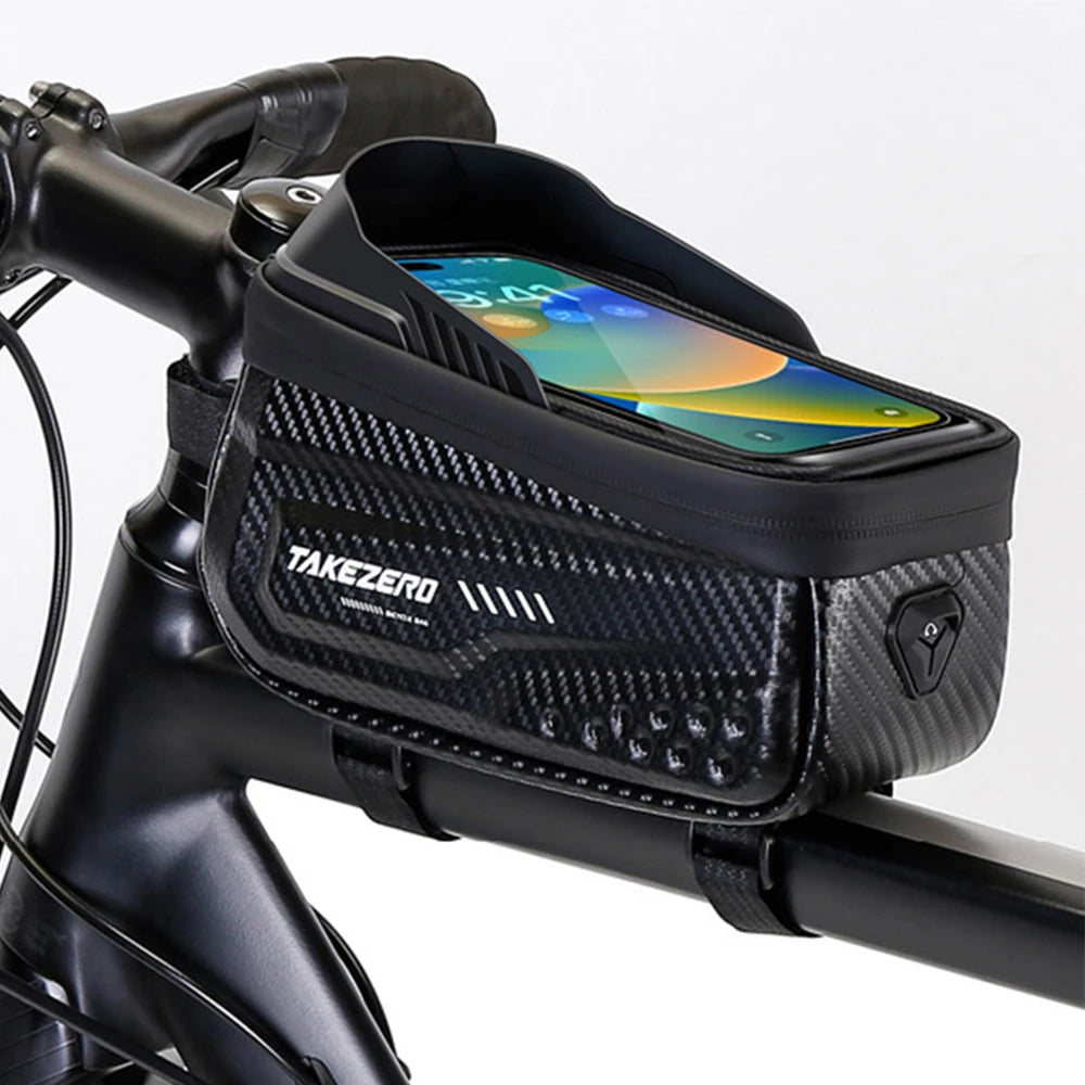 🚴‍♂️ Sac de Cadre Vélo NEWBOLER — Étanche + Écran Tactile — Compatible Téléphone 6,5” — Fixation Stable — Idéal VTT, Route, Gravel — Accès Instantané