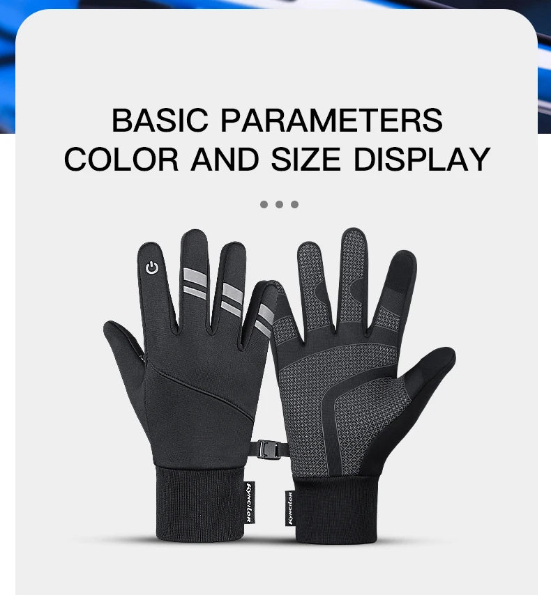 🧤 GANTS CYCLISME HIVER OUTDOOR — ÉCRAN TACTILE • WINDPROOF • WATERPROOF • 3M THINSULATE™