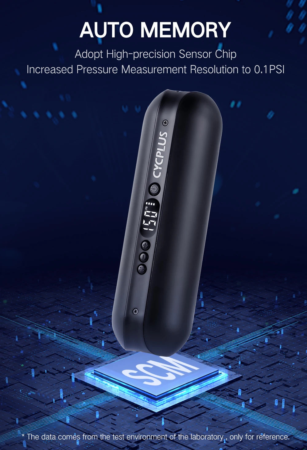 COMPRESSEUR D’AIR INTELLIGENT CYCPLUS A2 — 150 PSI • ÉCRAN DIGITAL • BATTERIE 5200mAh • RECHARGE USB-C — IDÉAL VÉLO • VOITURE • MOTO • BALLONS