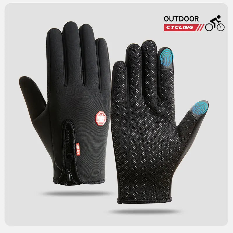 GANTS D’HIVER TACTILES UNISEXE — ÉCRAN TACTILE • IMPERMÉABLES • COUPE-VENT • CHAUDS — IDÉAUX VÉLO • MOTO • SKI • RUNNING • CONDUITE