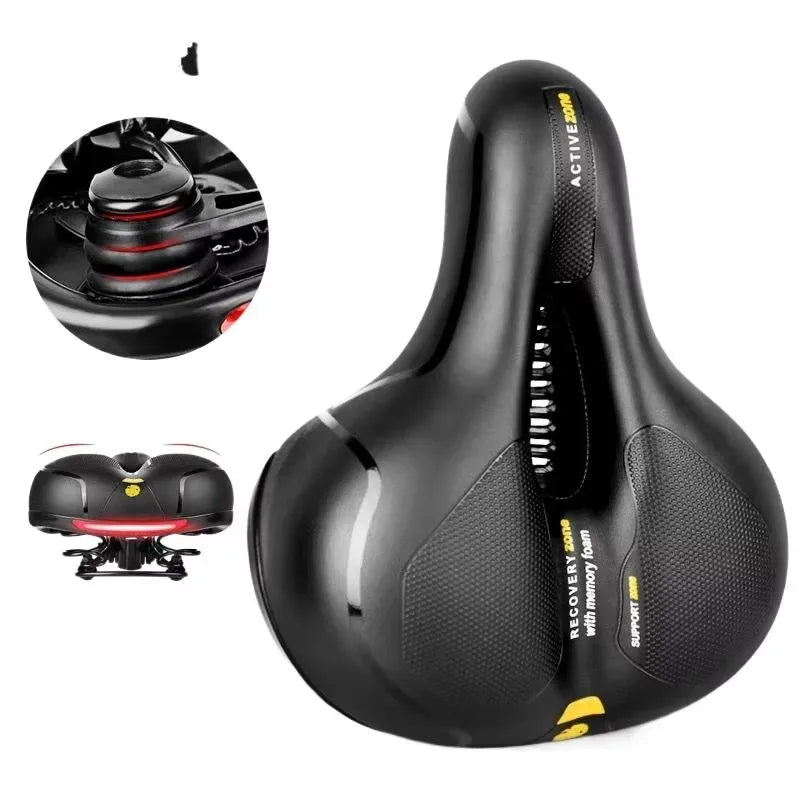 SELLE VÉLO “HOLLOW BREATHABLE” — CONFORT MAX POUR HOMMES & FEMMES — ABSORPTION DES CHOCS — IDÉALE POUR “BIG BUTT” — VTT • ROUTE • VILLE