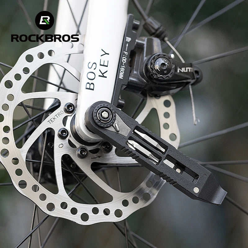KIT D’OUTILS MULTIFONCTIONS ROCKBROS — CLÉ À CLIQUET + DÉMONTE-PNEUS HAUTE RÉSISTANCE — IDÉAL VÉLO • VTT • ROUTE • URBAIN • VOYAGE