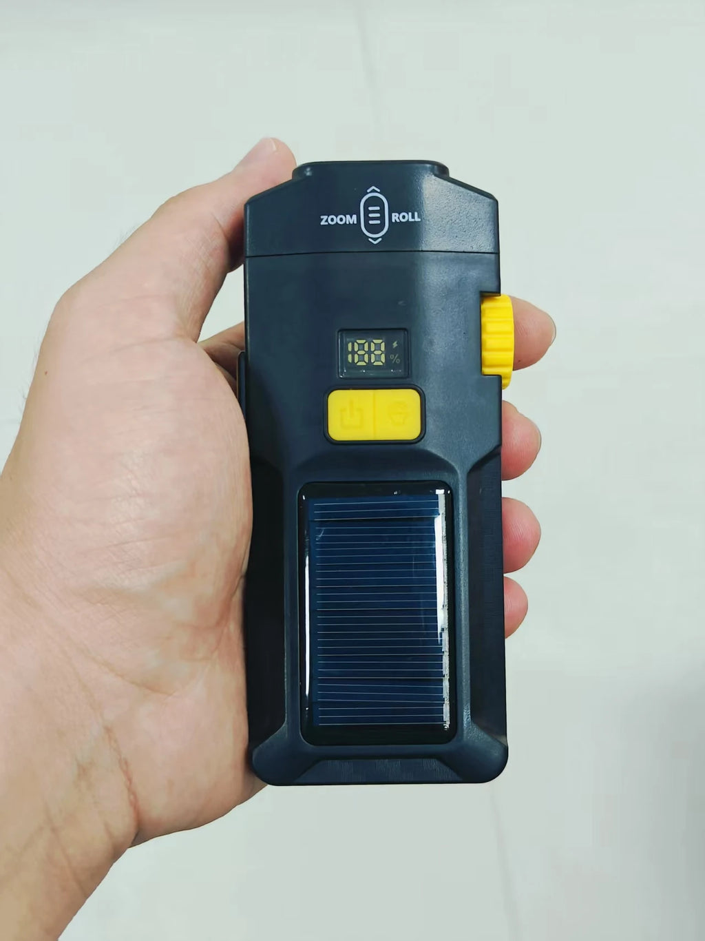 Phare Vélo 2000LM + Zoom + 4000mAh — Recharge Solaire & USB — LED COB Latérale Rouge — Étanche IPX5 — Idéal VTT, Route & Cyclotourisme