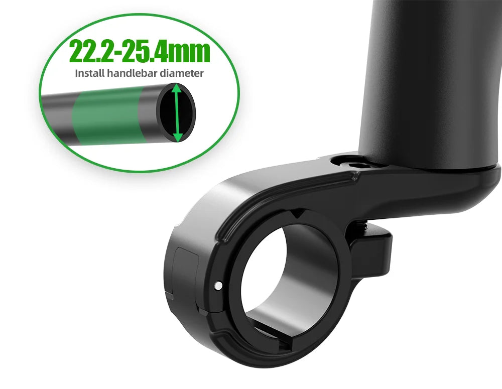Rétroviseur Vélo EasyDo — Bras Télescopique 360° Rotatif — Compatible VTT, Route, VAE — Installation Rapide sur Guidon — Vision Arrière Sécurisée