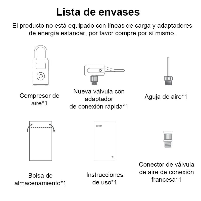 POMPE À AIR ÉLECTRIQUE PORTABLE XIAOMI MIJIA 2 / 2D — COMPRESSEUR INTELLIGENT AVEC CAPTEUR NUMÉRIQUE — PNEUS VÉLO • VOITURE • MOTO • BALLONS