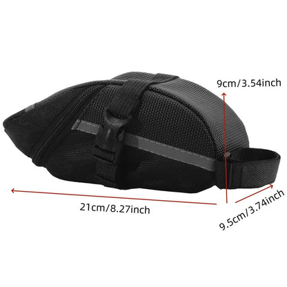 Sac de Selle Vélo Étanche en Nylon — Compartiment Outils VTT — Fixation Rapide — Léger & Résistant — Accessoire Essentiel Cycliste