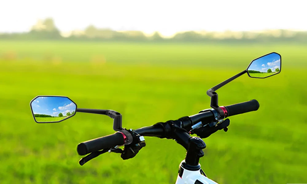 Rétroviseur Vélo EasyDo — Bras Télescopique 360° Rotatif — Compatible VTT, Route, VAE — Installation Rapide sur Guidon — Vision Arrière Sécurisée