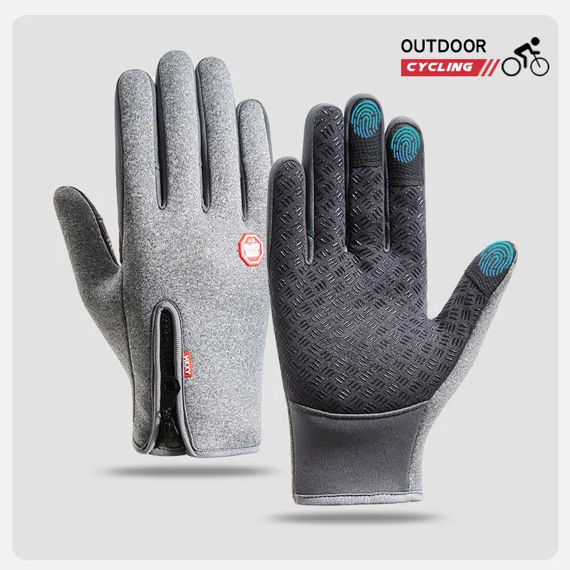 GANTS D’HIVER TACTILES UNISEXE — ÉCRAN TACTILE • IMPERMÉABLES • COUPE-VENT • CHAUDS — IDÉAUX VÉLO • MOTO • SKI • RUNNING • CONDUITE