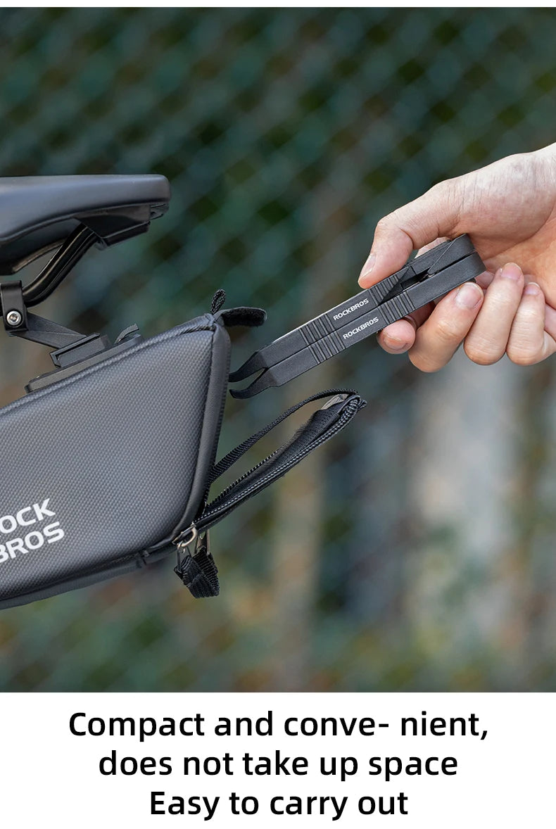KIT D’OUTILS MULTIFONCTIONS ROCKBROS — CLÉ À CLIQUET + DÉMONTE-PNEUS HAUTE RÉSISTANCE — IDÉAL VÉLO • VTT • ROUTE • URBAIN • VOYAGE