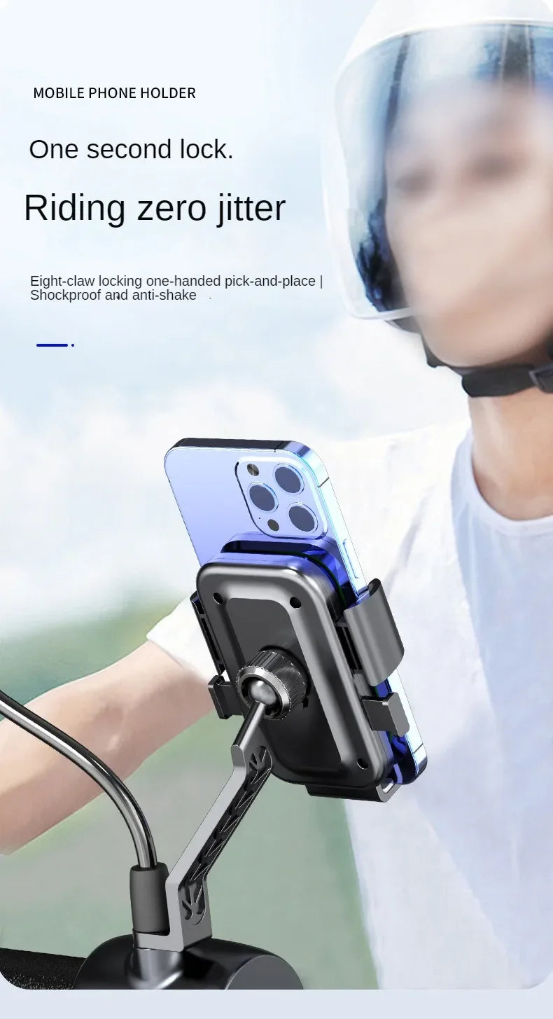 SUPPORT TÉLÉPHONE MOTO & VÉLO dawndesslo — ROTATION 360° LIBRE • ANTI-CHOC • COMPATIBLE UNIVERSAL — IDÉAL POUR NAVIGATION GPS • MUSIQUE • APPELS