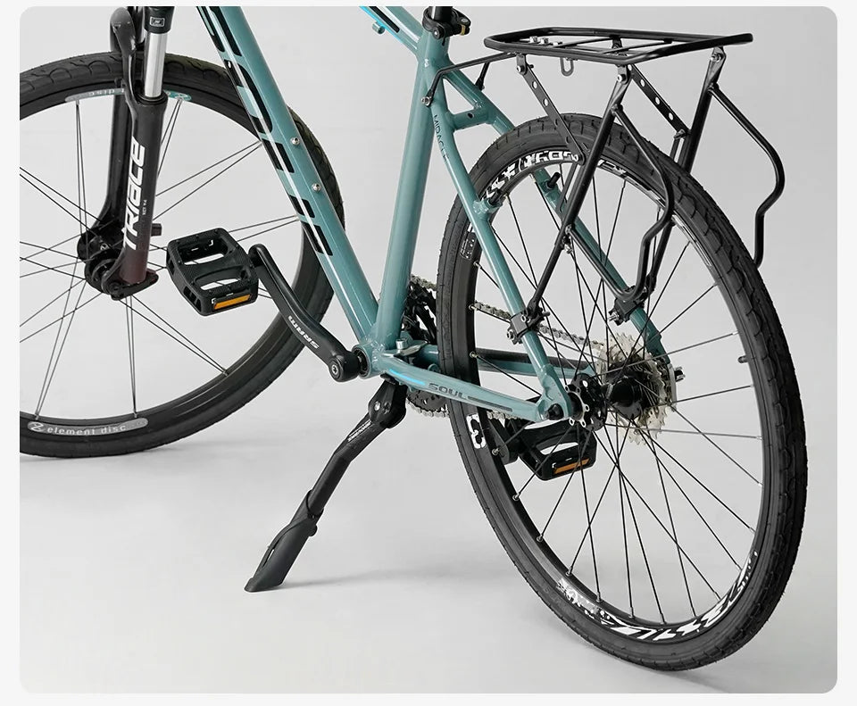 Béquille Vélo JSHOUBIKE — Réglable 24-29” — Alliage Aluminium Léger & Solide — Compatible VTT, VAE, Pliant, Neige — Installation Facile