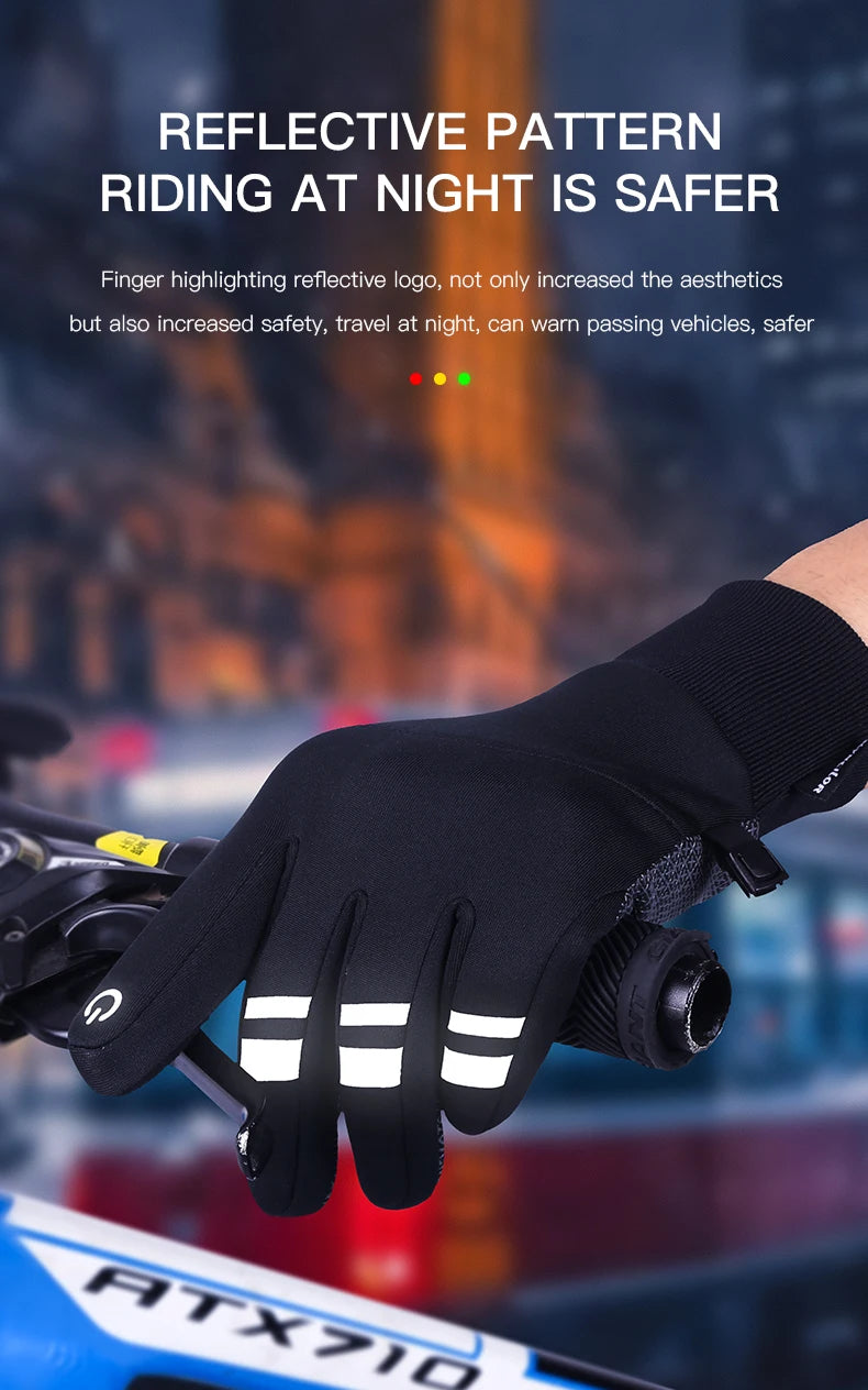 🧤 GANTS CYCLISME HIVER OUTDOOR — ÉCRAN TACTILE • WINDPROOF • WATERPROOF • 3M THINSULATE™