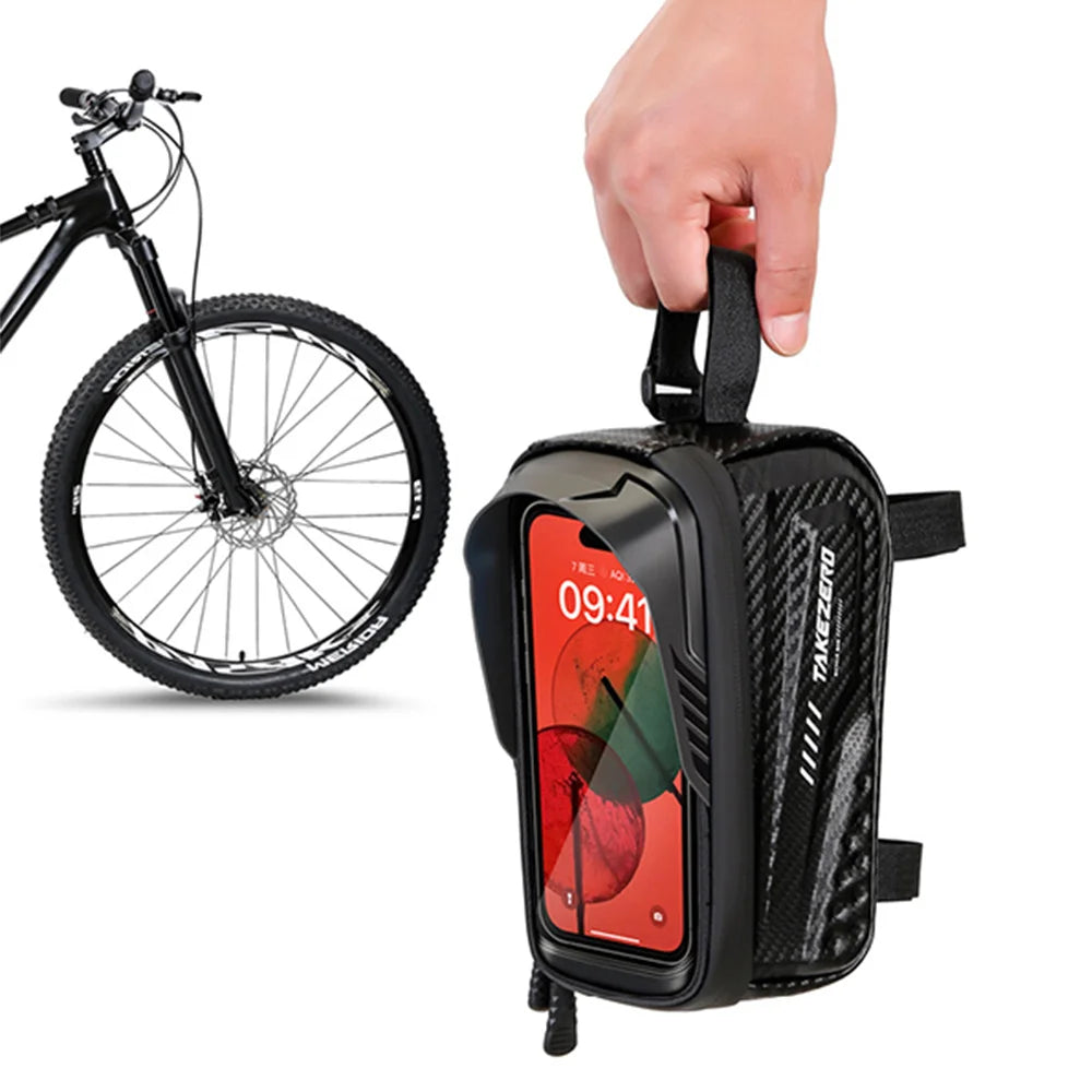 🚴‍♂️ Sac de Cadre Vélo NEWBOLER — Étanche + Écran Tactile — Compatible Téléphone 6,5” — Fixation Stable — Idéal VTT, Route, Gravel — Accès Instantané