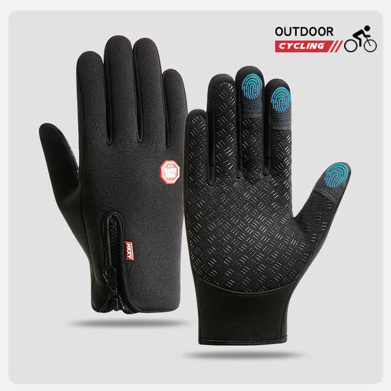 GANTS D’HIVER TACTILES UNISEXE — ÉCRAN TACTILE • IMPERMÉABLES • COUPE-VENT • CHAUDS — IDÉAUX VÉLO • MOTO • SKI • RUNNING • CONDUITE