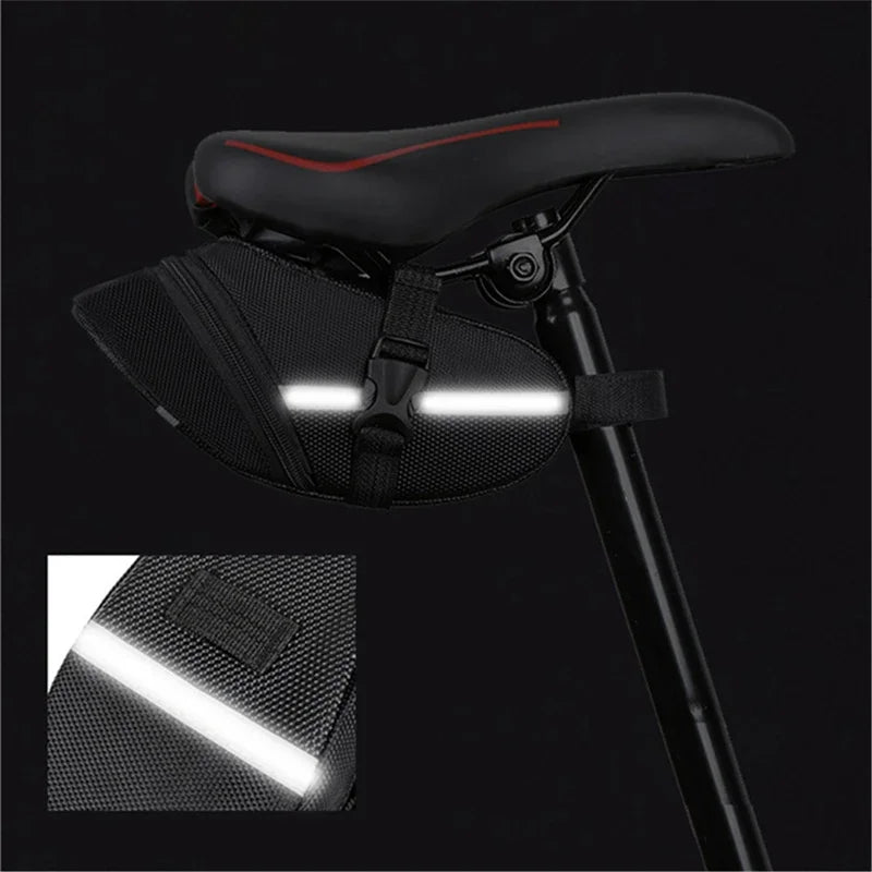 Sac de Selle Vélo Étanche en Nylon — Compartiment Outils VTT — Fixation Rapide — Léger & Résistant — Accessoire Essentiel Cycliste
