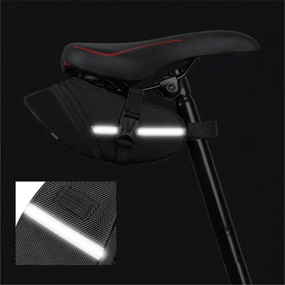 Sac de Selle Vélo Étanche en Nylon — Compartiment Outils VTT — Fixation Rapide — Léger & Résistant — Accessoire Essentiel Cycliste