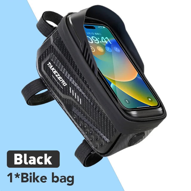 🚴‍♂️ Sac de Cadre Vélo NEWBOLER — Étanche + Écran Tactile — Compatible Téléphone 6,5” — Fixation Stable — Idéal VTT, Route, Gravel — Accès Instantané