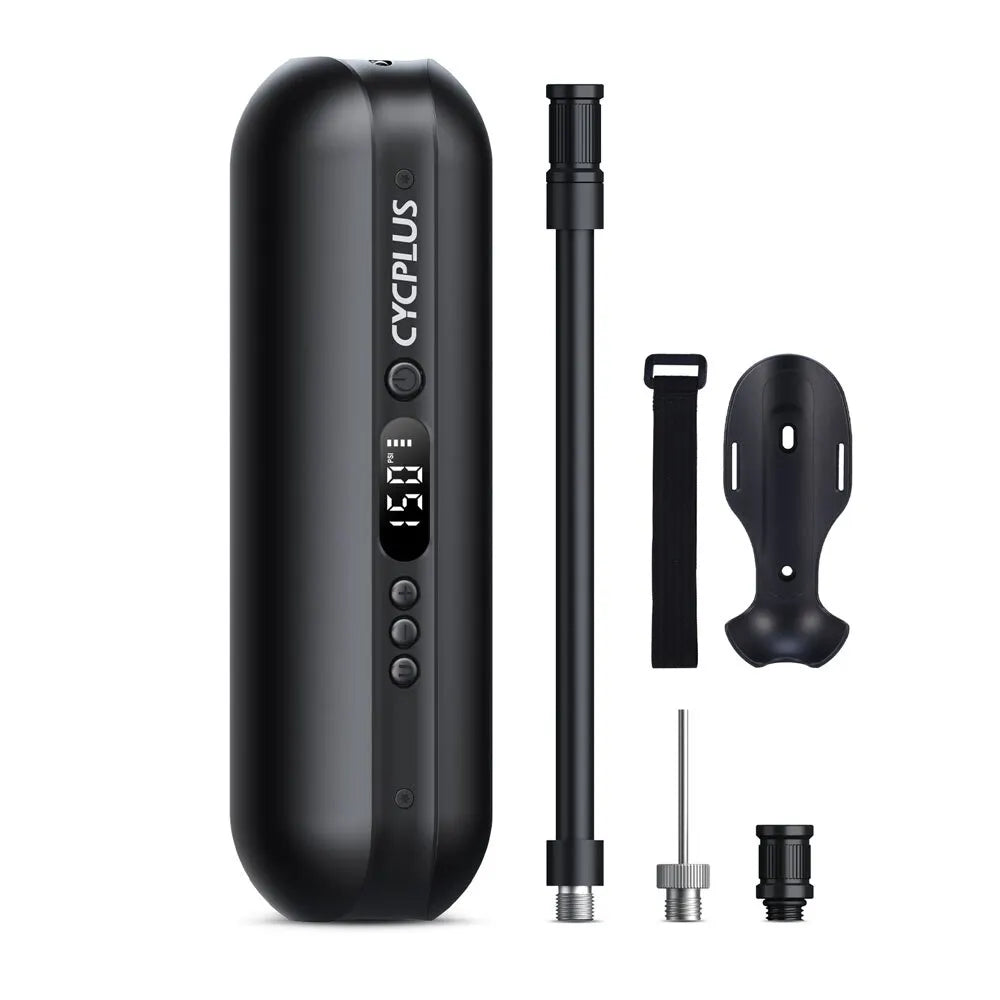 COMPRESSEUR D’AIR INTELLIGENT CYCPLUS A2 — 150 PSI • ÉCRAN DIGITAL • BATTERIE 5200mAh • RECHARGE USB-C — IDÉAL VÉLO • VOITURE • MOTO • BALLONS