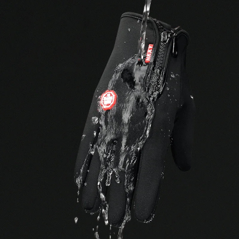 GANTS D’HIVER TACTILES UNISEXE — ÉCRAN TACTILE • IMPERMÉABLES • COUPE-VENT • CHAUDS — IDÉAUX VÉLO • MOTO • SKI • RUNNING • CONDUITE