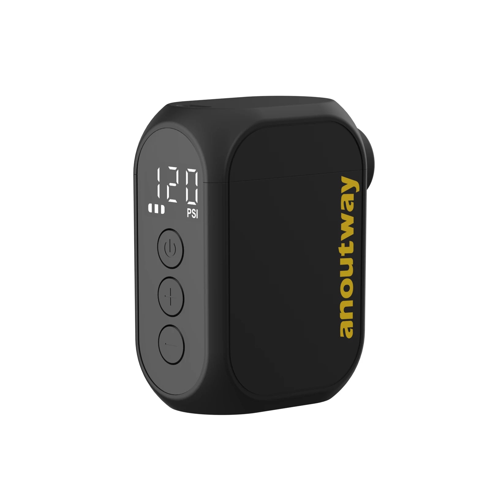 MINI POMPE ÉLECTRIQUE anoutway AT1 Pro — 120 PSI • ÉCRAN DIGITAL • RECHARGE RAPIDE 25 MIN • 450mAh — ULTRA-LÉGÈRE 125g — IDÉALE VÉLO ROUTE • VTT • URBAIN