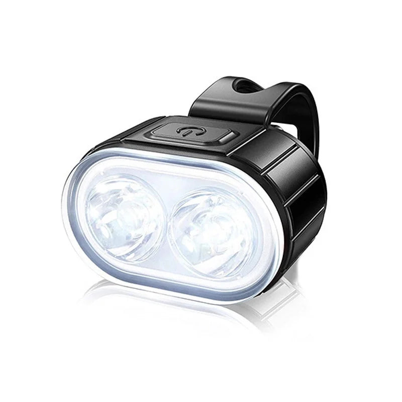Kit Feux Vélo LED Rechargeables USB — Avant & Arrière — IPX5 Étanche, 6 Modes, 12h Autonomie — Idéal VTT, Route, Ville & Promenade de Chien