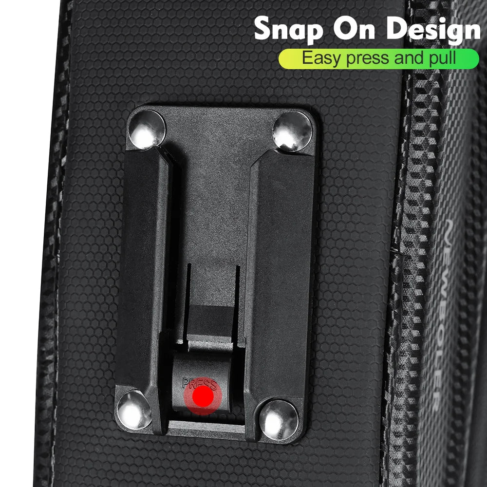 🚴‍♂️ Sac de Cadre Vélo NEWBOLER — Étanche + Écran Tactile — Compatible Téléphone 6,5” — Fixation Stable — Idéal VTT, Route, Gravel — Accès Instantané