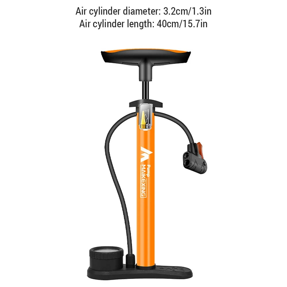 POMPE À VÉLO MANUELLE TOPTREK — 160 PSI • MANOMÈTRE HAUTE PRÉCISION • EMBOUT 3-EN-1 (PRESTA / SCHRADER / DUNLOP) — COMPATIBLE VOITURE • MOTO • BALLONS