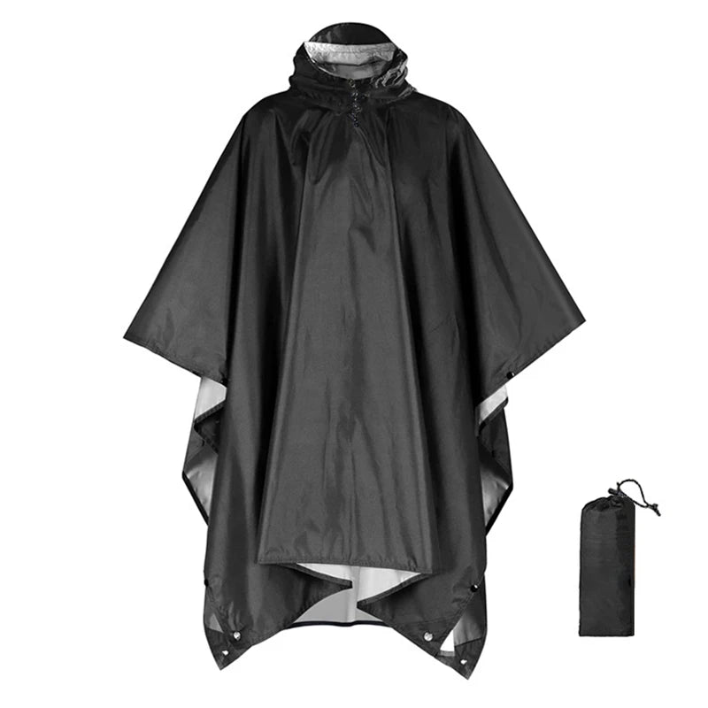 PONCHO DE PLUIE MILITAIRE 3-EN-1 — IMPERMÉABLE • RIPSTOP LÉGER • ABRI / BÂCHE / SAC DE COUCHAGE — IDÉAL RANDO • CAMPING • MOTO • VOYAGE