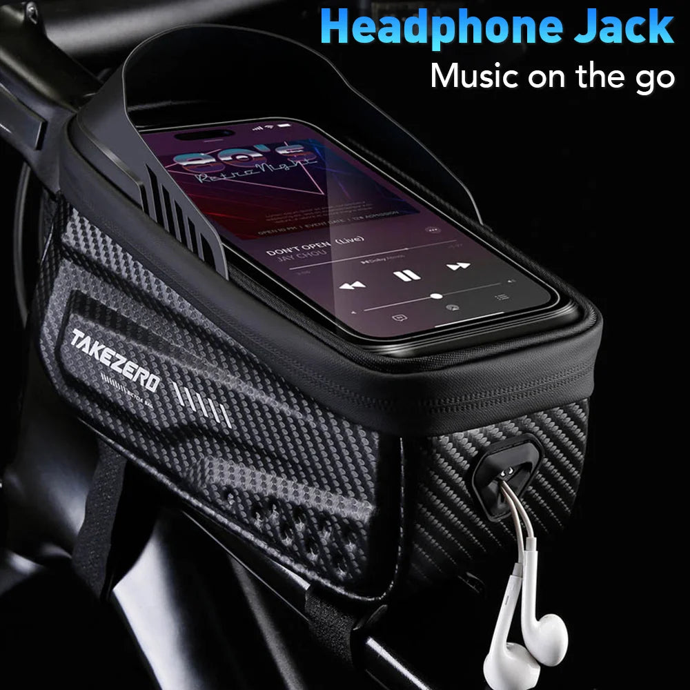 🚴‍♂️ Sac de Cadre Vélo NEWBOLER — Étanche + Écran Tactile — Compatible Téléphone 6,5” — Fixation Stable — Idéal VTT, Route, Gravel — Accès Instantané
