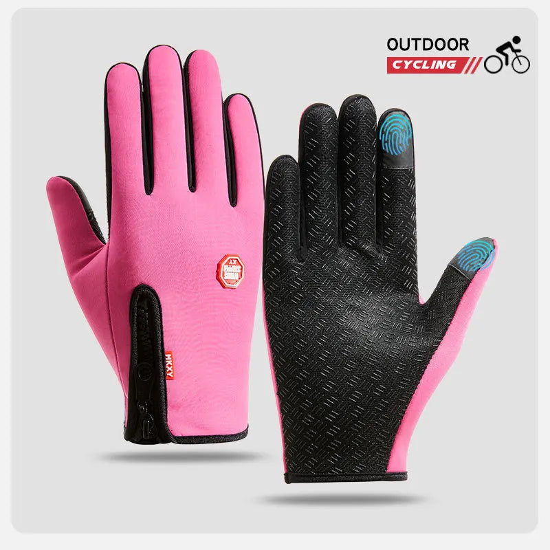 GANTS D’HIVER TACTILES UNISEXE — ÉCRAN TACTILE • IMPERMÉABLES • COUPE-VENT • CHAUDS — IDÉAUX VÉLO • MOTO • SKI • RUNNING • CONDUITE
