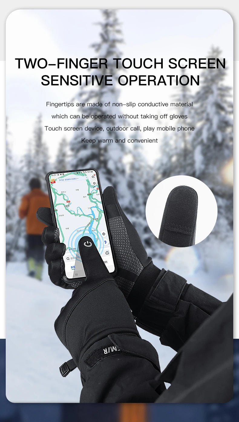 🧤 GANTS CYCLISME HIVER OUTDOOR — ÉCRAN TACTILE • WINDPROOF • WATERPROOF • 3M THINSULATE™