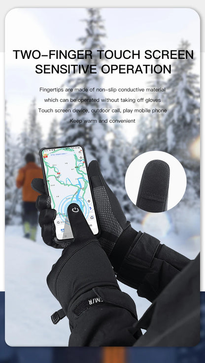 🧤 GANTS CYCLISME HIVER OUTDOOR — ÉCRAN TACTILE • WINDPROOF • WATERPROOF • 3M THINSULATE™