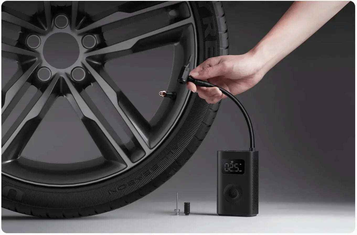 POMPE À AIR ÉLECTRIQUE PORTABLE XIAOMI MIJIA 2 / 2D — COMPRESSEUR INTELLIGENT AVEC CAPTEUR NUMÉRIQUE — PNEUS VÉLO • VOITURE • MOTO • BALLONS