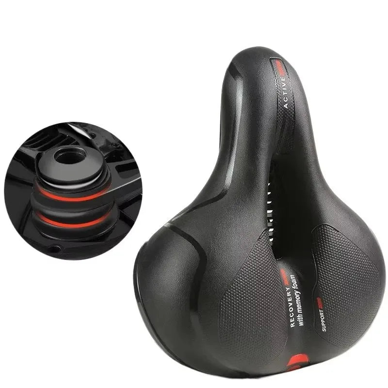 SELLE VÉLO “HOLLOW BREATHABLE” — CONFORT MAX POUR HOMMES & FEMMES — ABSORPTION DES CHOCS — IDÉALE POUR “BIG BUTT” — VTT • ROUTE • VILLE