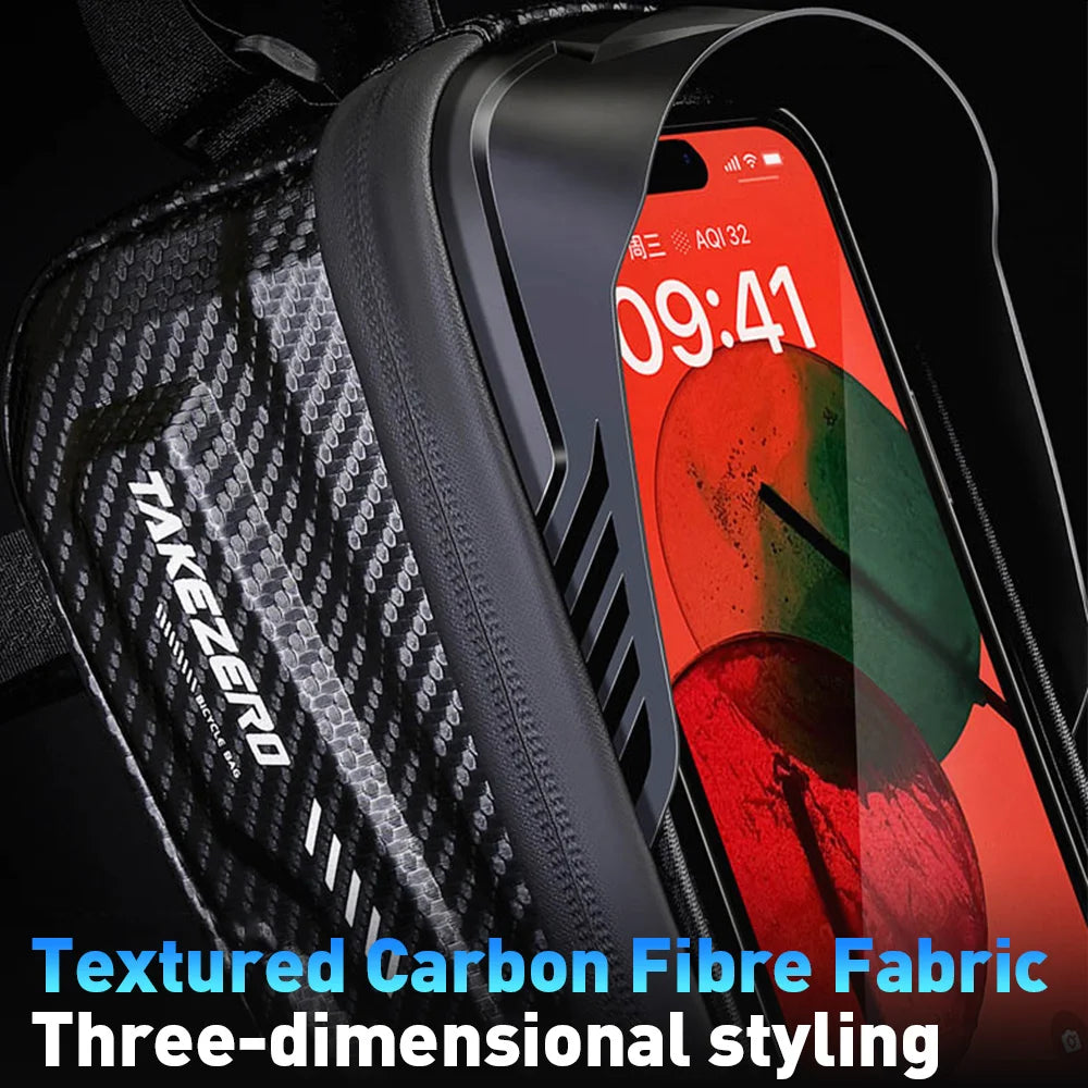 🚴‍♂️ Sac de Cadre Vélo NEWBOLER — Étanche + Écran Tactile — Compatible Téléphone 6,5” — Fixation Stable — Idéal VTT, Route, Gravel — Accès Instantané