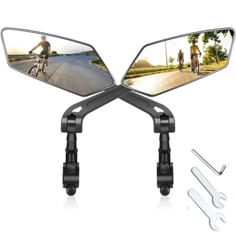 RÉTROVISEUR VÉLO & SCOOTER ÉLECTRIQUE — VERRE HD 4,5” • ROTATION 360° • FIXATION UNIVERSELLE 22-25mm — SÉCURITÉ ACTIVE SANS TOURNER LA TÊTE