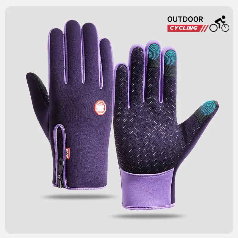 GANTS D’HIVER TACTILES UNISEXE — ÉCRAN TACTILE • IMPERMÉABLES • COUPE-VENT • CHAUDS — IDÉAUX VÉLO • MOTO • SKI • RUNNING • CONDUITE